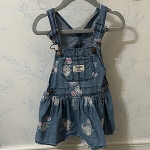 Oshkosh 18 month skirt overalls with flowers